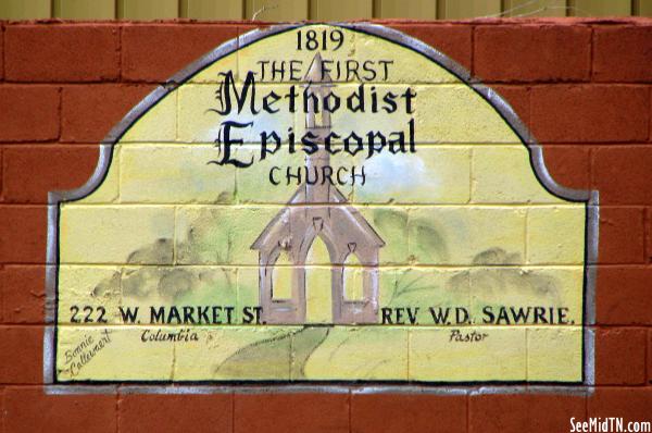 First Methodist Church of Columbia painting
