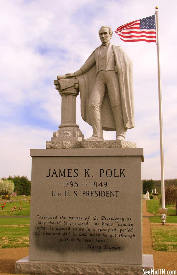 Polk Statue - Polk Memorial Gardens