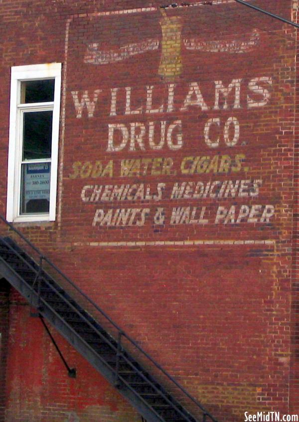 Williams Drug Company sign - Columbia, TN