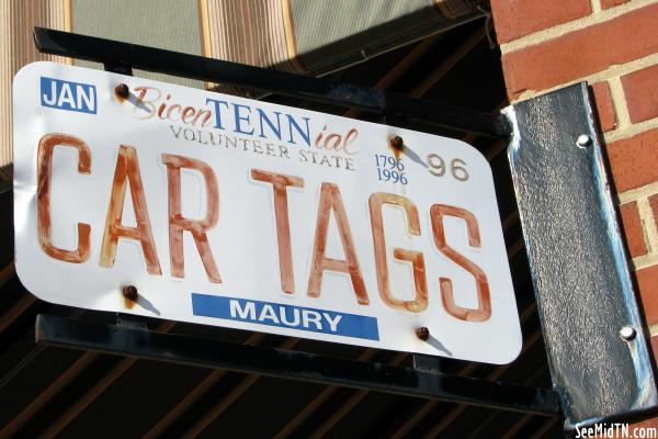 Columbia Town Square:Car Tags
