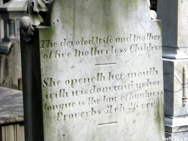 Zion Cemetery - Gravestone for a Mother