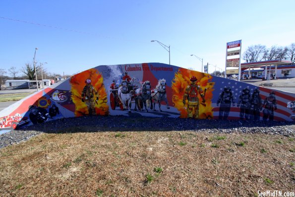 Columbia Fire Department mural Columbia Fire Department mural