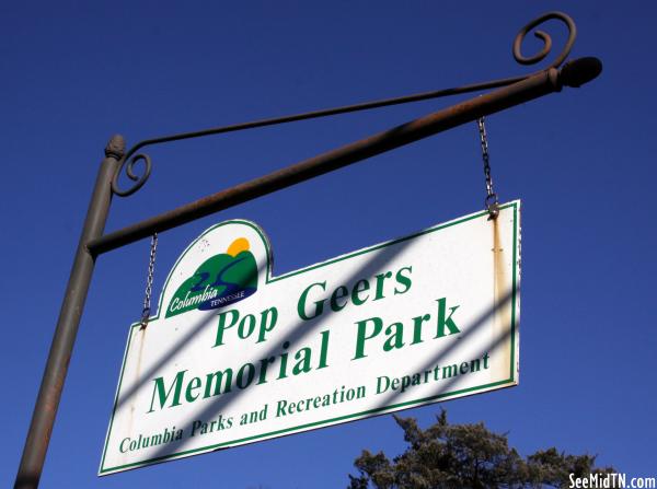 Pop Geers Memorial Park Sign