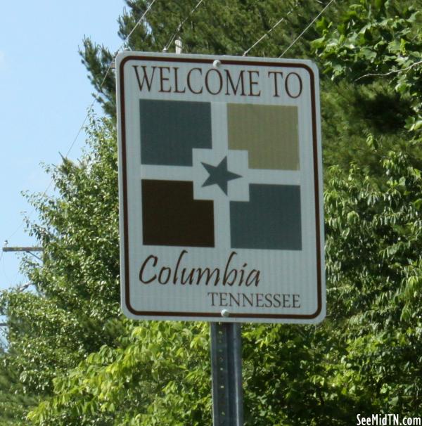 Welcome to Columbia sign