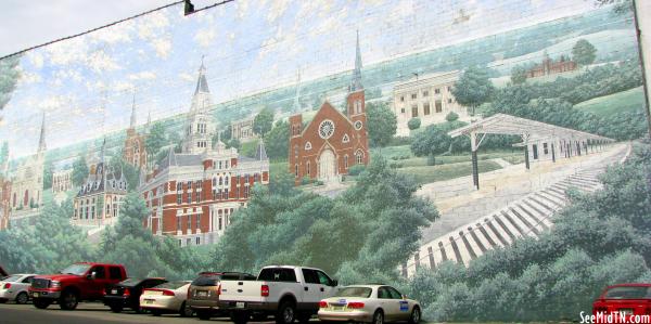 Clarksville Mural from the right