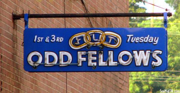 Clarksville, TN Odd Fellows Neon sign
