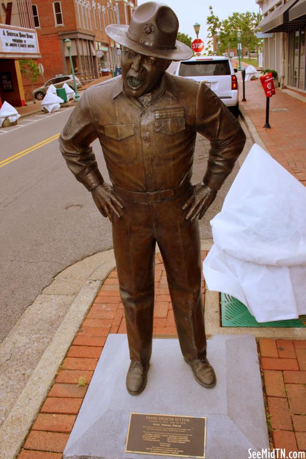 Frank Sutton (Sgt. Carter) Statue - Clarksville, TN