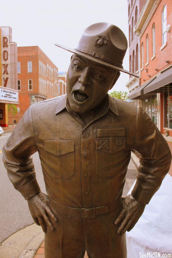 Frank Sutton (Sgt. Carter) Statue - Clarksville, TN