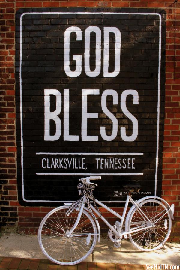 God Bless Clarksville, TN Mural