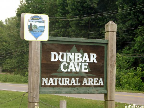Dunbar Cave: Natural Area sign