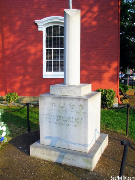 Moore Co. armed forces monument