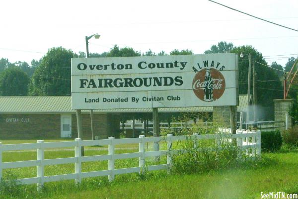 Overton County Fairgrounds Coca-Cola sign