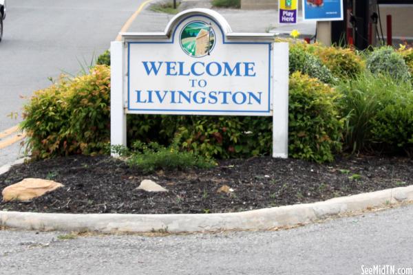 Welcome to Livingston sign