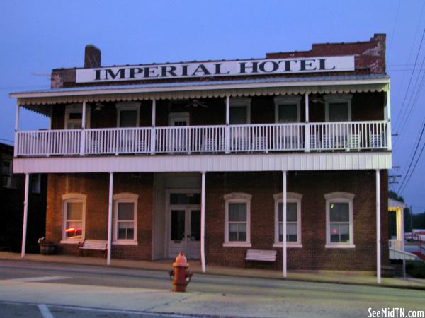 Imperial Hotel at dusk - Monterey