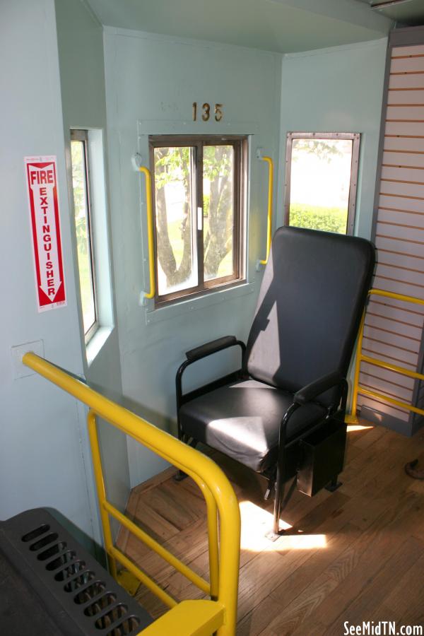 Cookeville Depot Museum: inside the caboose