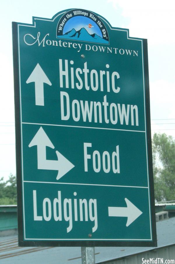 Monterey historic downtown sign