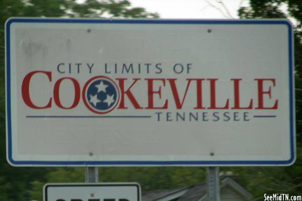 Cookeville City Limits sign