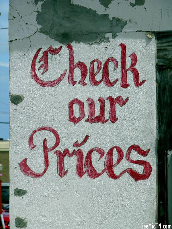 Old Gas Station: Check Our Prices