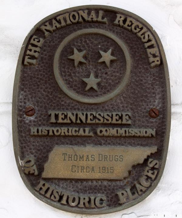 Cross Plains Thomas Drugs National Register Plaque