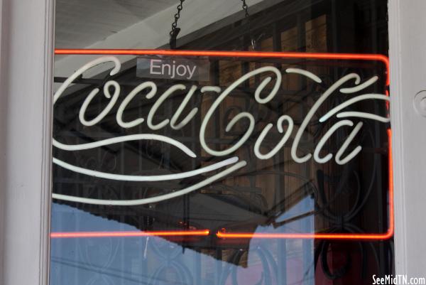 Coca Cola Neon Sign inside Thomas Drugs