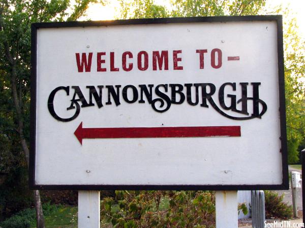 Cannonsburgh, Welcome to sign