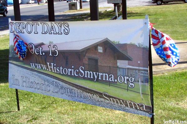 Depot Days banner - Smyrna
