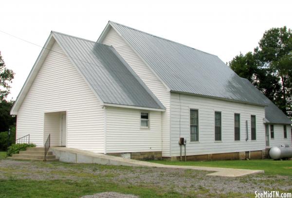 Antioch Church of Christ, built in 1854