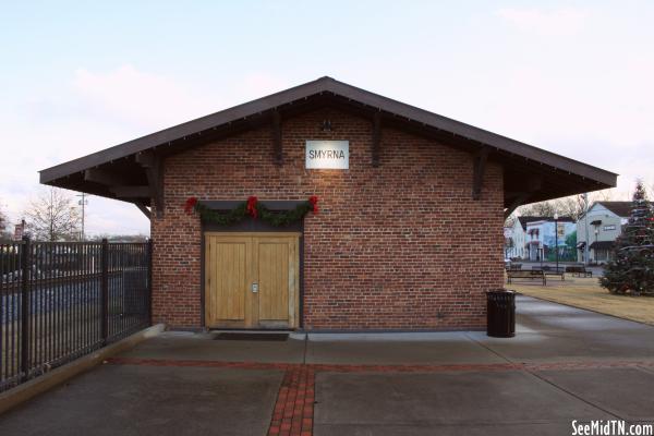 Smyrna Depot at Christmas
