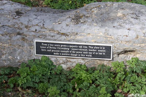 Bertha Chrietzberg Memorial - Overall St. Trailhead