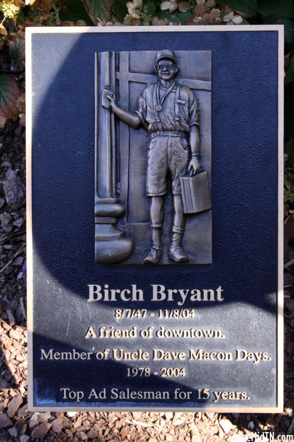 Birch Bryant Plaque