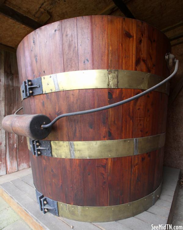 World's Largest Cedar Bucket at Cannonsburgh