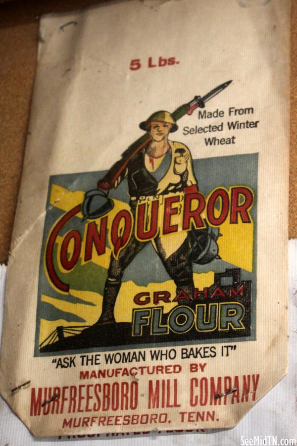Cannonsburgh Gristmill - Conqueror Flour Bag