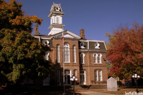 Smith County Courthouse in Autumn - Carthage, TN