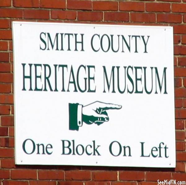 Smith County Heritage Museum sign