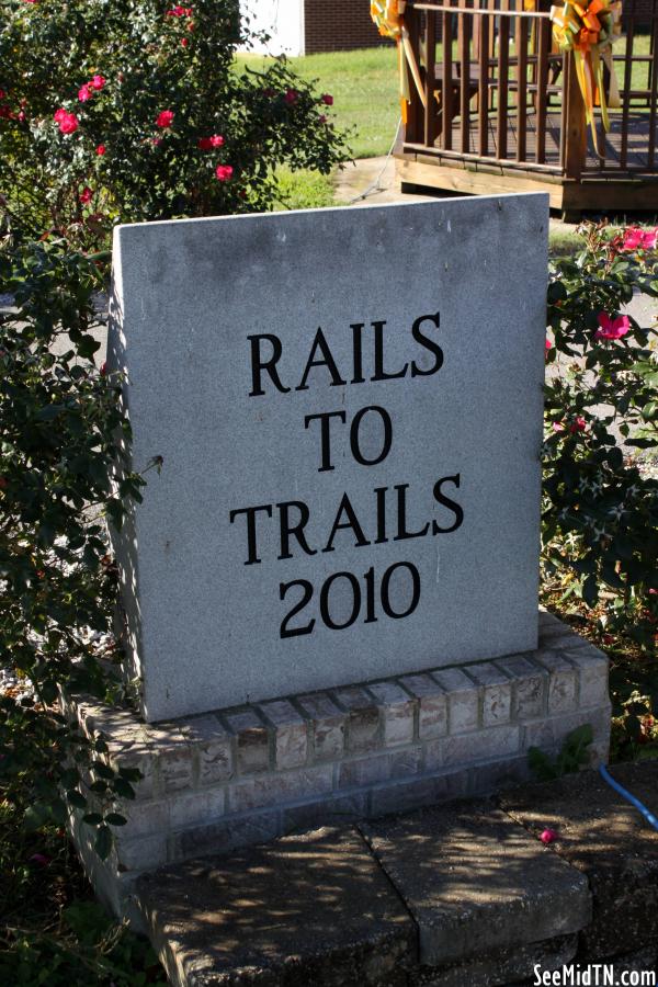 South Carthage: Rails to Trails 2010 marker