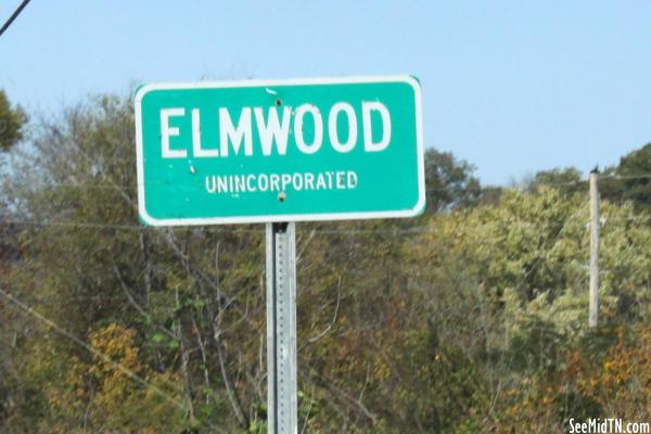 Elmwood town sign