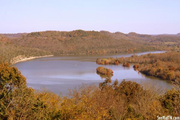 Cordell Hull Lake Overlook, view from