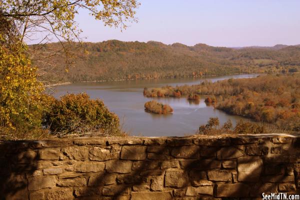 Cordell Hull Lake Overlook, view from