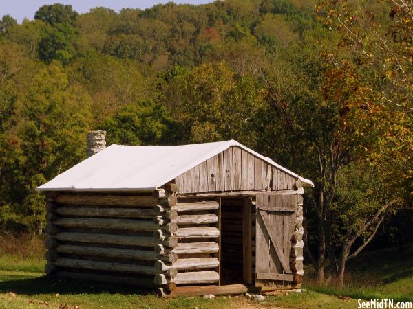 Reconstructed Log Hut - Fort Donelson