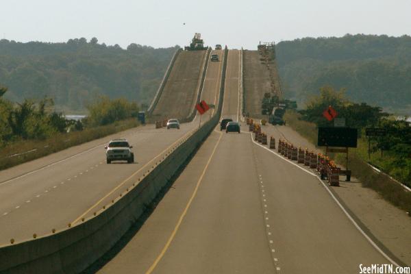 Ned McWherter Bridge under construction in 2011