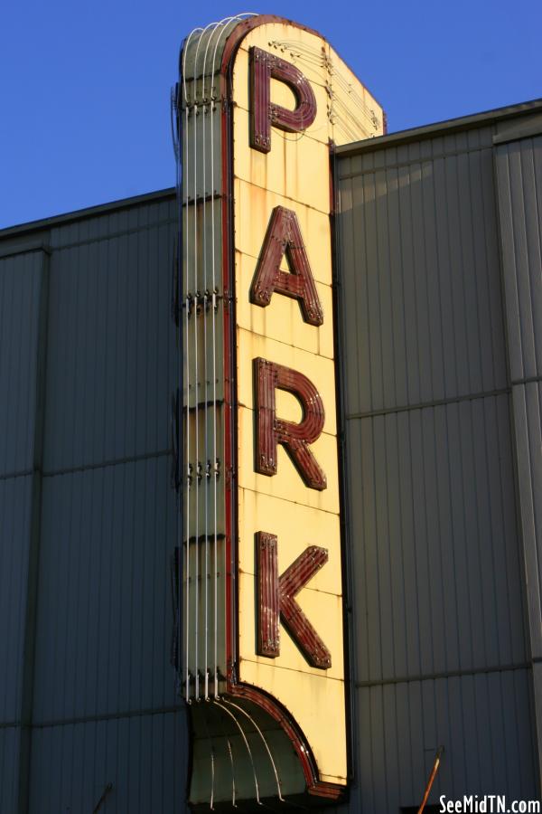 Park Theatre Neon Sign - McMinnville, TN
