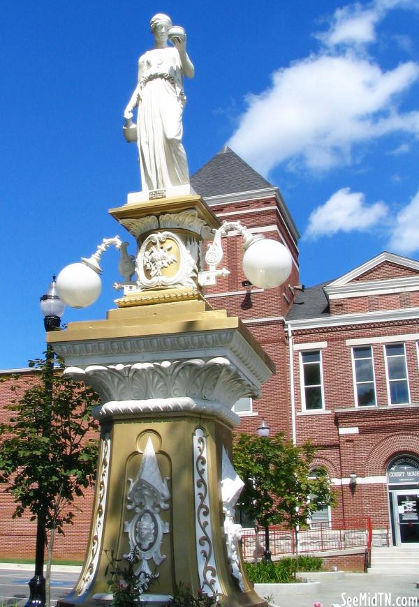 Statue in front of the Warren Co. Courthouse - McMinnville, TN