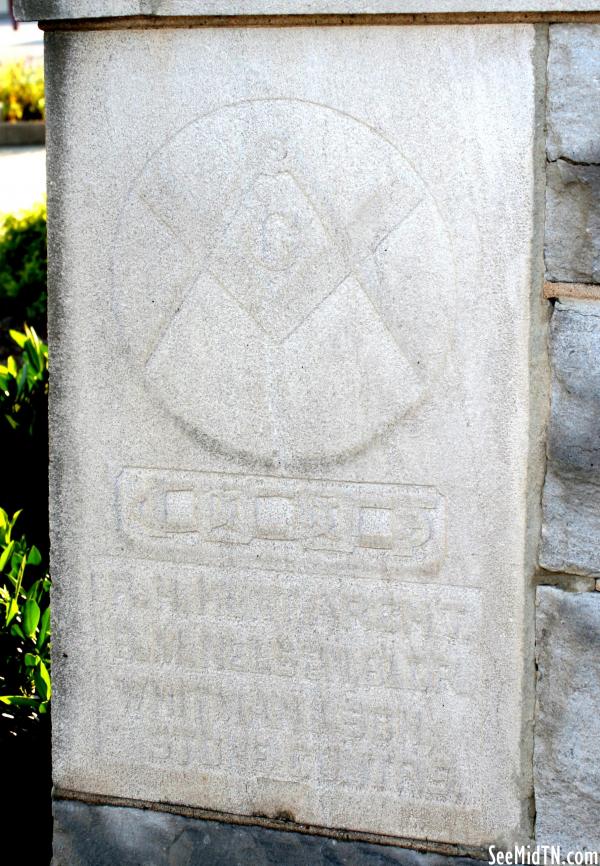 Courthouse Masonic stone