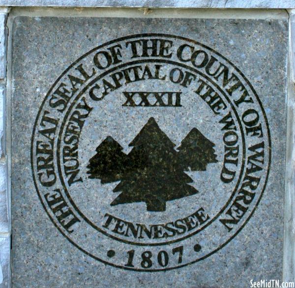 Warren County Seal on the Bicentennial Marker