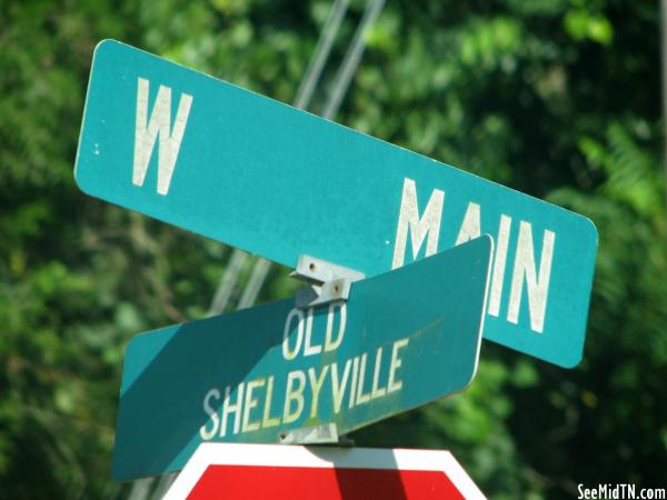 Intersection of W. Main &amp; Old Shelbyville