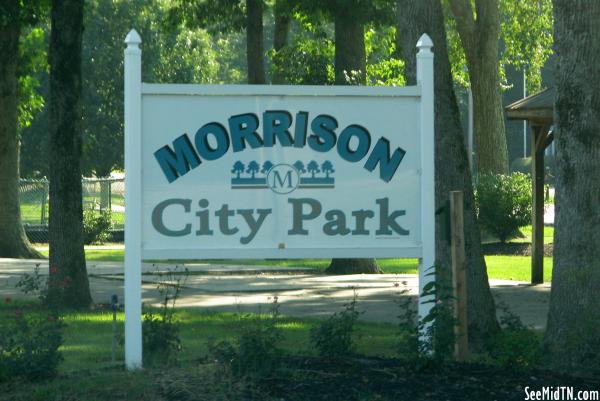 Morrison City Park sign