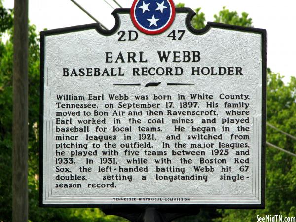 Earl Webb marker