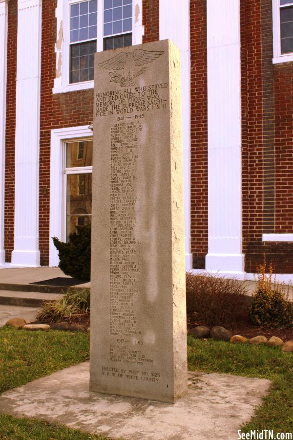 White County WWI & WWII War Memorial - Sparta