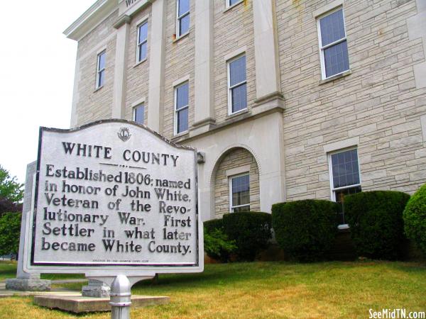 Courthouse with White County Marker