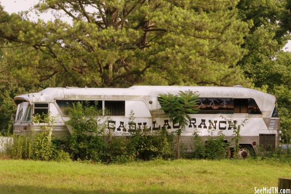 Cadillac Ranch bus